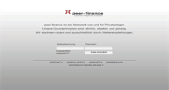 Desktop Screenshot of peer-finance.com
